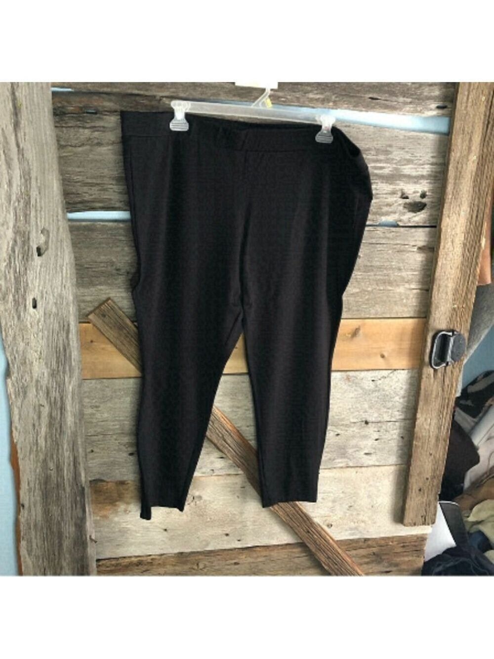 mr. Max Fashions Plus Size 3X Black Pull-On Skinny Pants